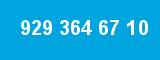 929 364 67 10 929 364 67 10